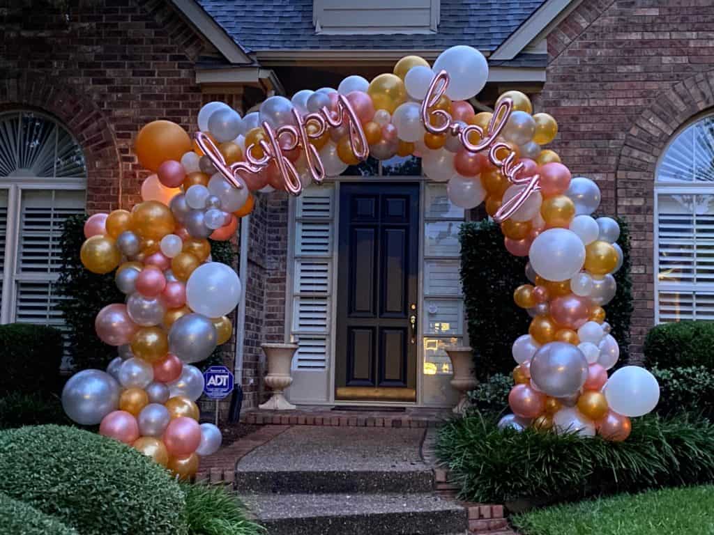 happy birthday arch