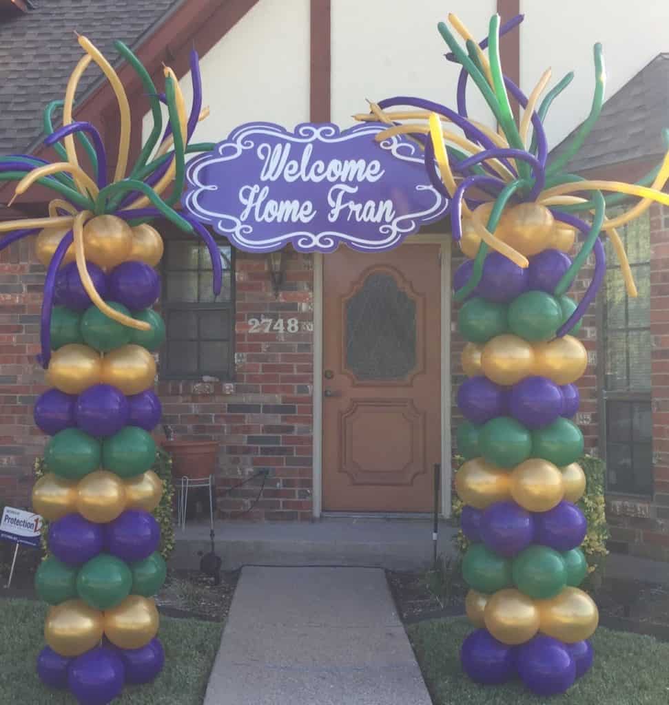Balloon Arch Welcome Home