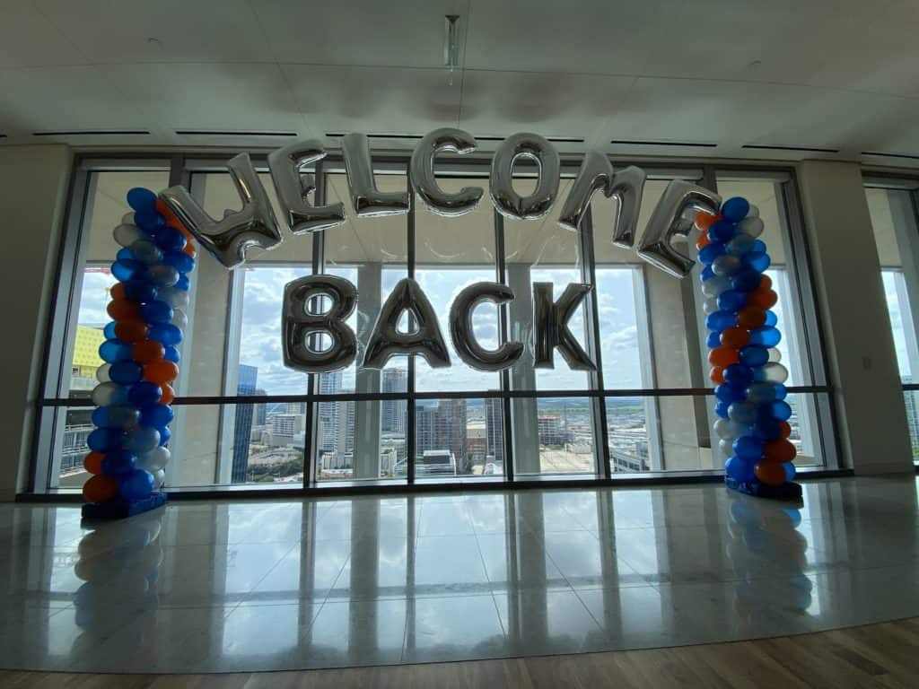 welcome back balloon